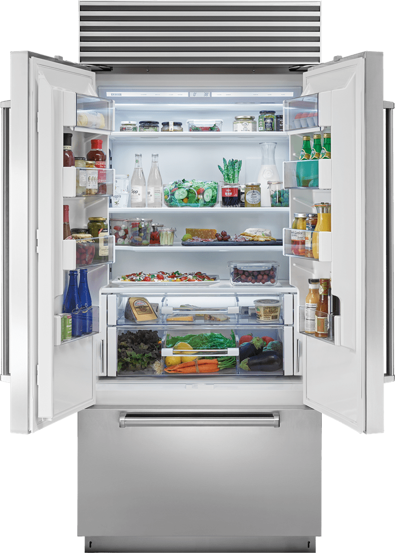 Sub-Zero BI36UFDIDSTH 36" Classic French Door Refrigerator/Freezer With Internal Dispenser