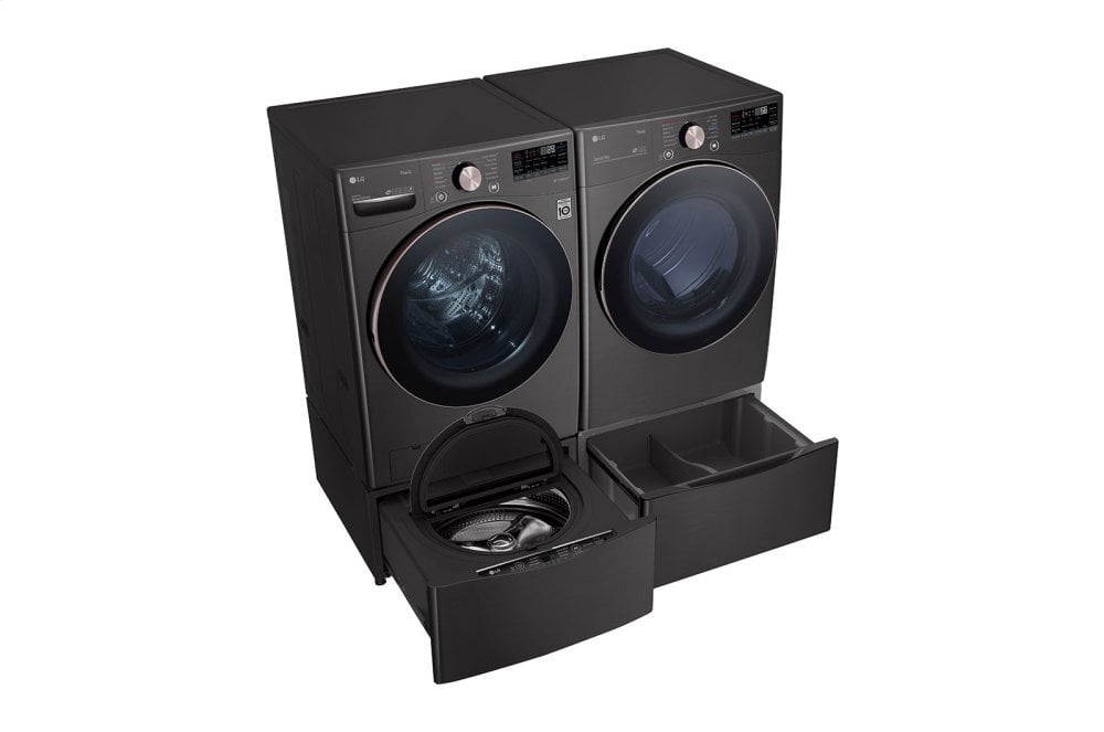 Lg DLGX4001B 7.4 Cu. Ft. Ultra Large Capacity Smart Wi-Fi Enabled Front Load Gas Dryer With Turbosteam™ And Built-In Intelligence