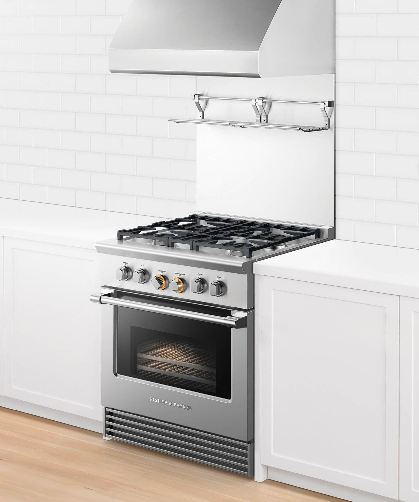 Fisher & Paykel RDV2304LN Dual Fuel Range, 30", 4 Burners