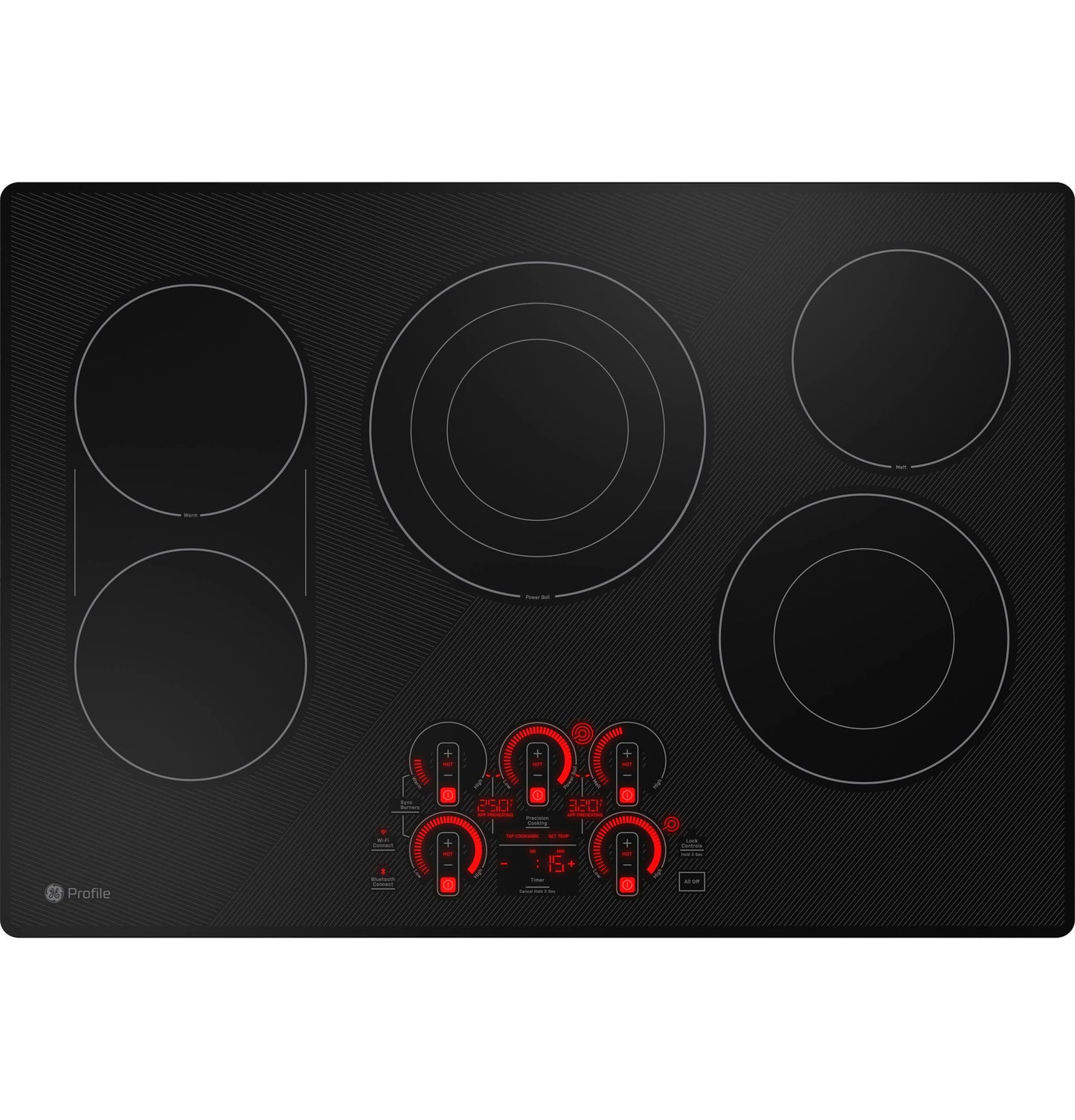 Ge Appliances PEP9030DTBB Ge Profile&#8482; 30" Built-In Touch Control Electric Cooktop