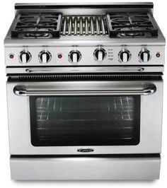 Capital MCOR364B Culinarian 36" Gas Manual Clean Range