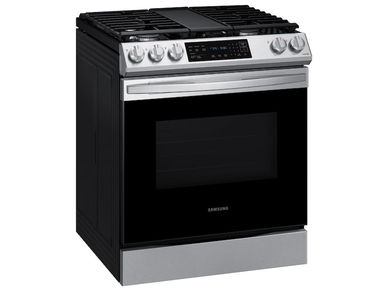 Samsung NX60T8311SS 6.0 Cu. Ft. Front Control Slide-In Gas Range With Convection & Wi-Fi In Stainless Steel