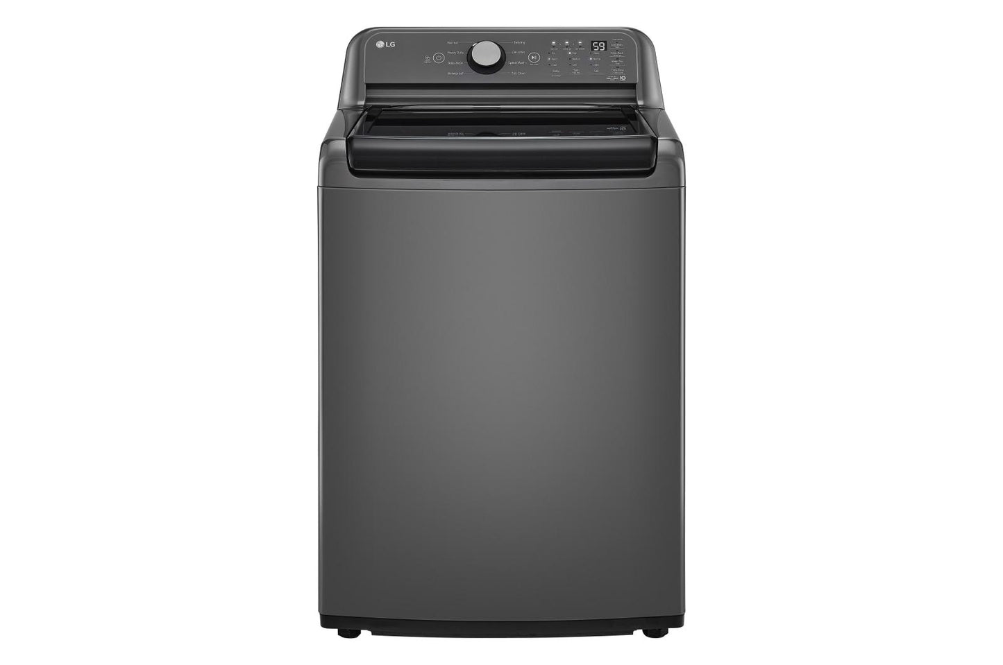 Lg WT7150CM 5.0 Cu. Ft. Top Load Energy Star Washer With Impeller, Turbodrum&#8482;, Slamproof® Glass Lid, & Water Plus