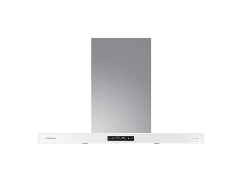 Samsung NK36CB700W12 36" Bespoke Smart Wall Mount Hood With Lcd Display In Clean White