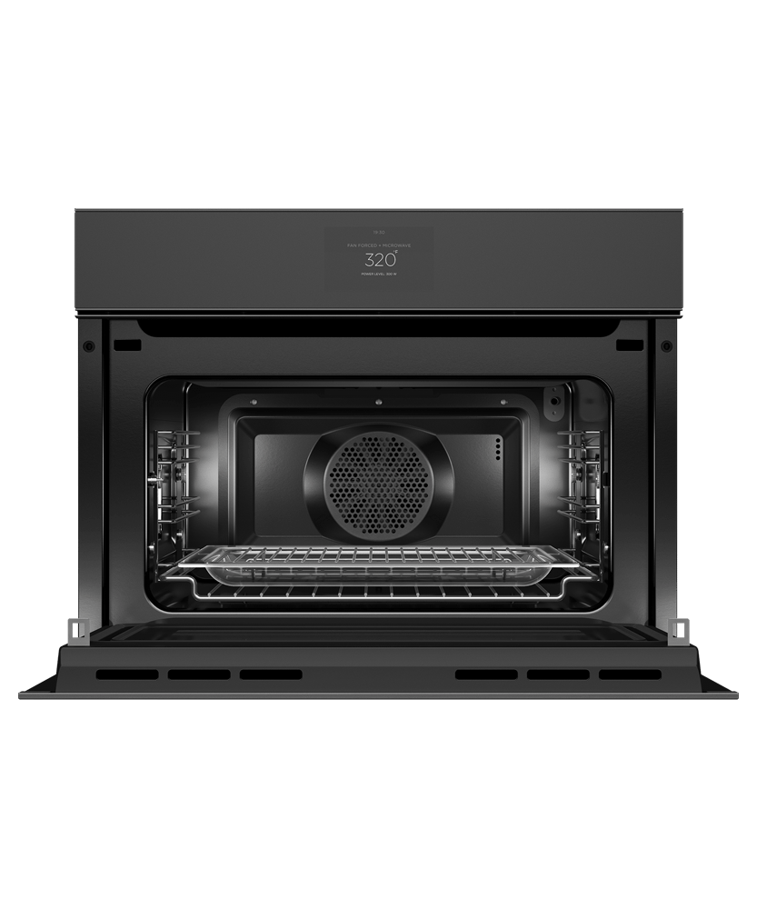 Fisher & Paykel OM24NMTNB1 Convection Speed Oven, 24", 22 Function