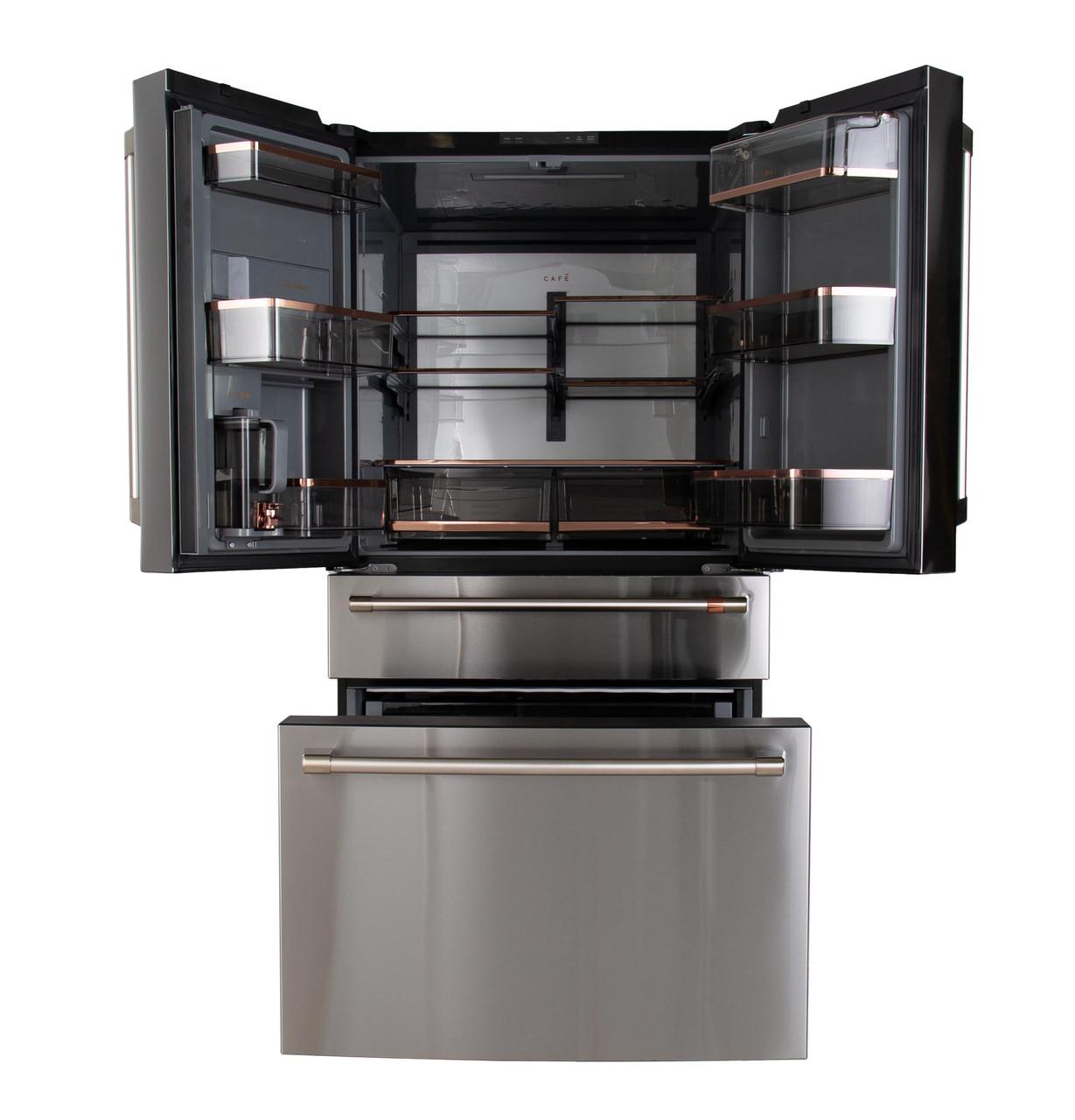 Cafe CGE29DP2TS1 Café™ Energy Star® 28.7 Cu. Ft. Smart 4-Door French-Door Refrigerator With Dual-Dispense Autofill Pitcher