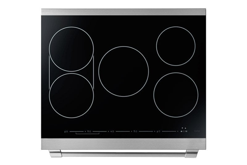 Dacor HIPR30S 30" Induction Pro Range, Silver Stainless Steel