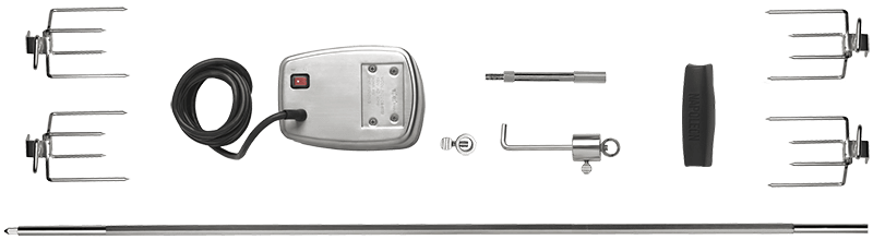 Napoleon Bbq 69331 Commercial Grade Rotisserie Kit For Extra Large Grills