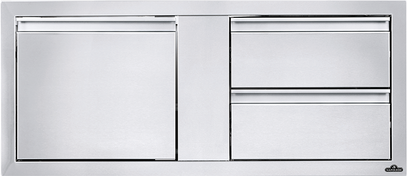 Napoleon Bbq BI42161D2DR 42" X 16" Single Door & Double Drawer Combo , Stainless Steel