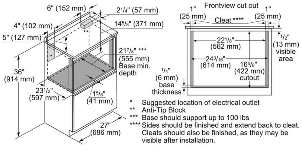 Thermador MD24WS 24-Inch Built-In Microdrawer® Microwave