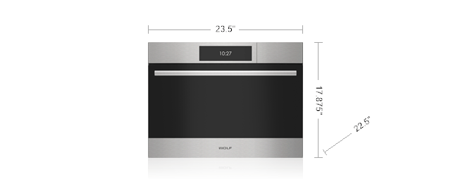 Wolf CSOP2450TEST 24" E Series Transitional Convection Steam Oven - Plumbed