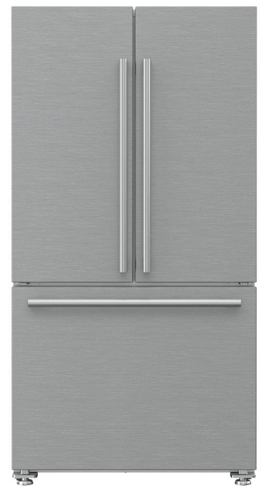 Blomberg Appliances BRFD2230XSS 36In French Door Refrigerator Counter Depth 22.3 Cu Ft, Stainless Doors, Stainless Handles