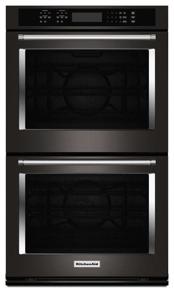 Kitchenaid KODE500EBS 30" Double Wall Oven With Even-Heat™ True Convection - Black Stainless Steel With Printshield™ Finish