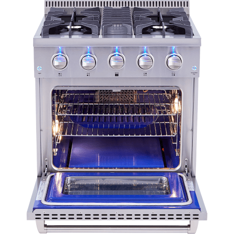 Thor Kitchen HRG3080U 30 Inch Professional Gas Range In Stainless Steel