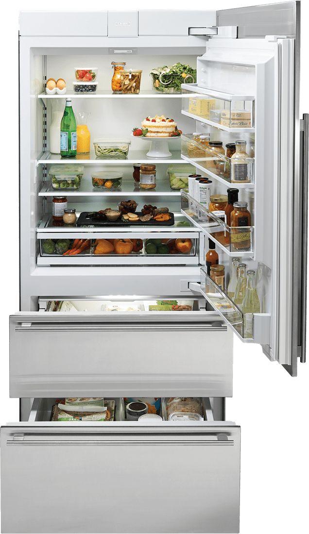 Sub-Zero IT36RIDLH 36" Designer Over-And-Under Refrigerator Internal Dispenser - Panel Ready