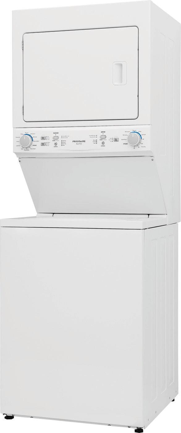 Frigidaire FLCE7523AW Frigidaire Electric Long Vent Stacked Laundry Center - 3.9 Cu. Ft Washer And 5.5 Cu. Ft. Dryer