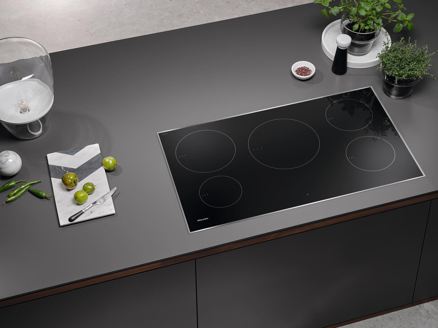Miele KM7740FR Km 7740 Fr - Induction Cooktop With 5 Round Cooking Zones