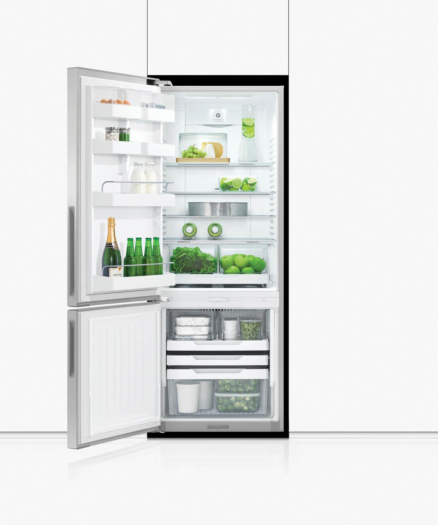 Fisher & Paykel RF135BLPJX6N Freestanding Refrigerator Freezer, 25", 13.5 Cu Ft, Ice