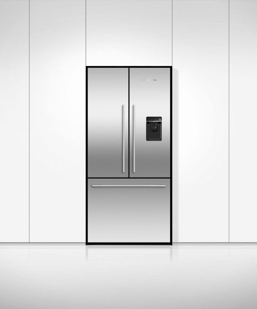 Fisher & Paykel RF170ADUSX4N Freestanding French Door Refrigerator Freezer, 32", 17 Cu Ft, Ice & Water