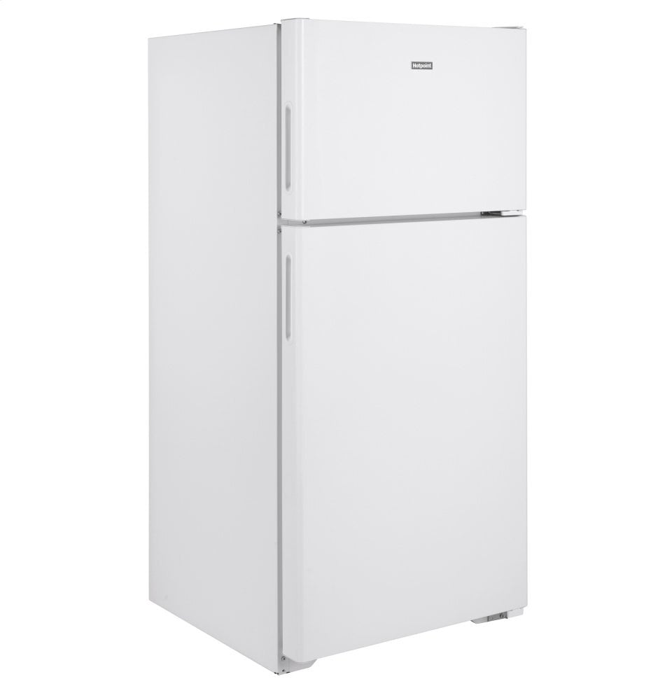 Hotpoint HPS16BTNRWW Hotpoint® 15.6 Cu. Ft. Recessed Handle Top-Freezer Refrigerator