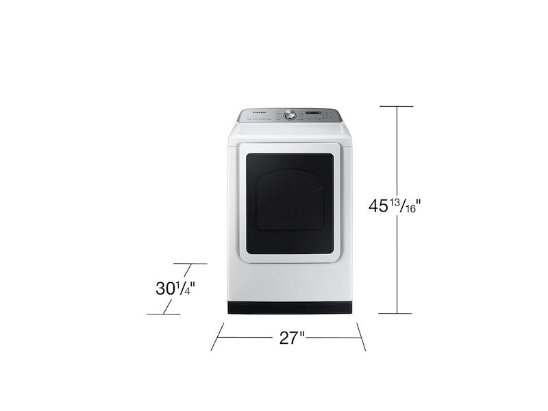 Samsung DVG55CG7100W 7.4 Cu. Ft. Smart Gas Dryer With Steam Sanitize+ In White