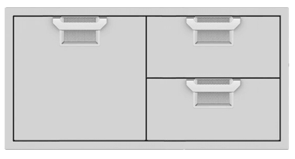 Hestan AESDR42 Aspire Series - 42" Combo Door/Drawer - Steeletto / Stainless Steel