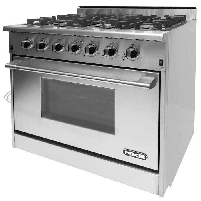 Nxr Ranges AK3605 Nxr 36" Professional Range With Six Burners, Convection Oven, Natural Gas (Culinary Series)