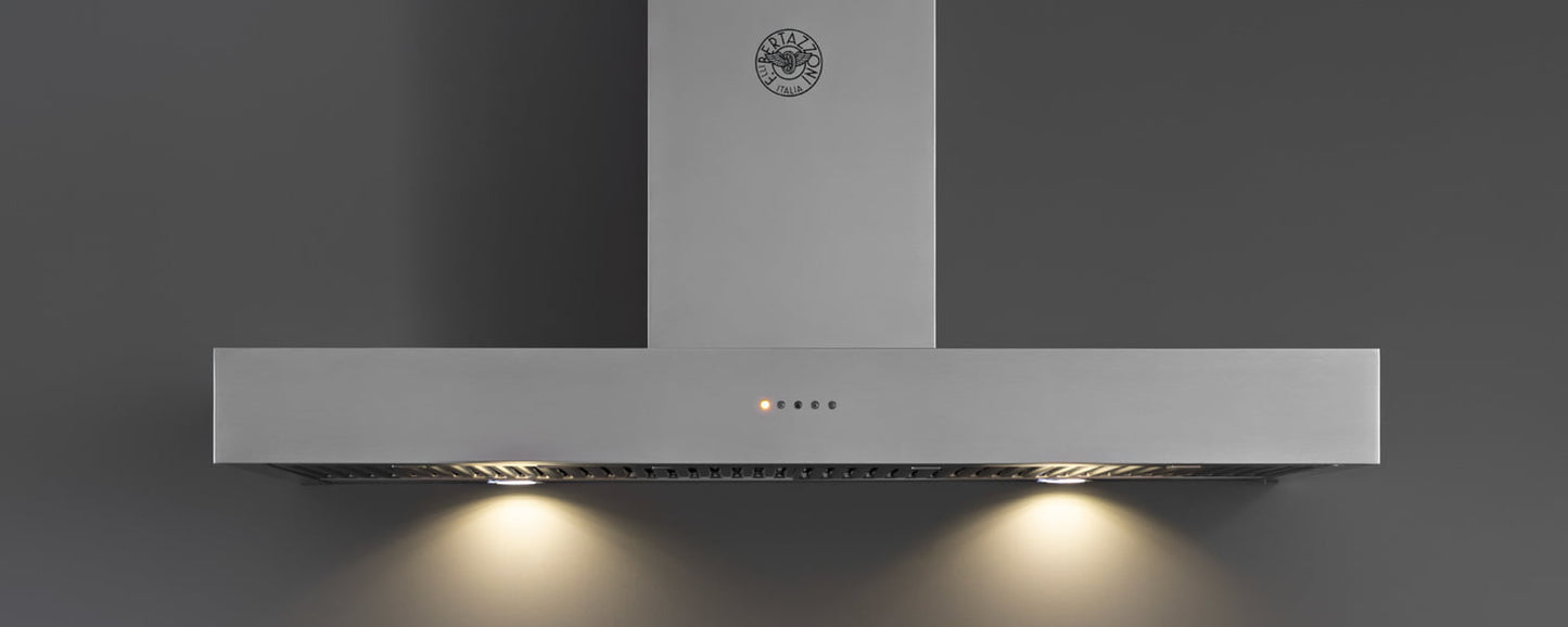 Bertazzoni K48CONX14 48 Wallmount Hood, 1 Motor 600 Cfm Stainless Steel