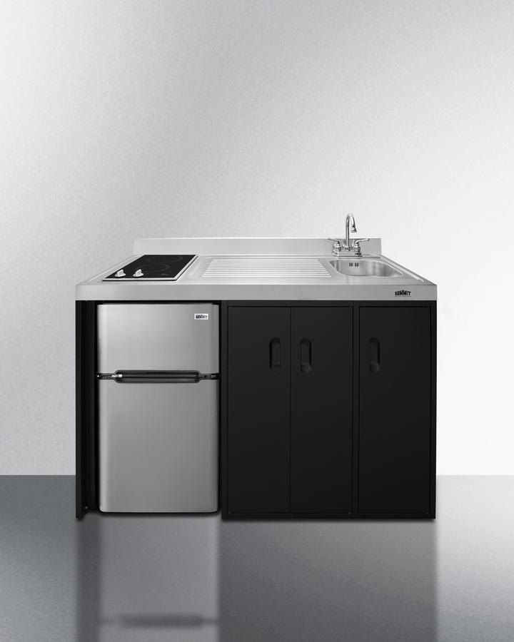 Summit CK54SINKR 54" Wide All-In-One Kitchenette