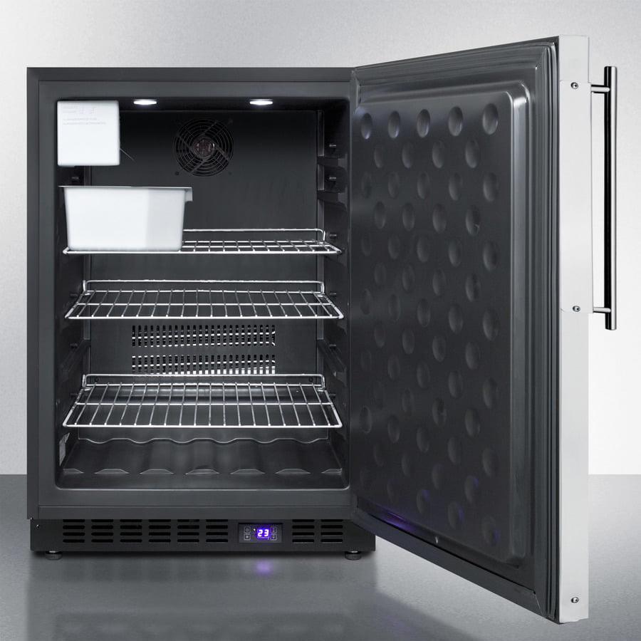 Summit SPFF51OSFRIM 24" Wide Outdoor All-Freezer With Icemaker