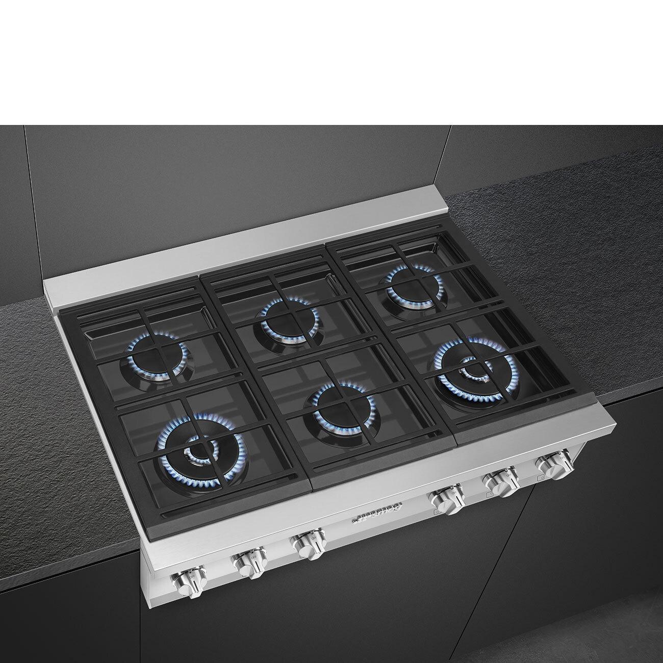 Smeg RTU366GX Cooktop Stainless Steel Rtu366Gx