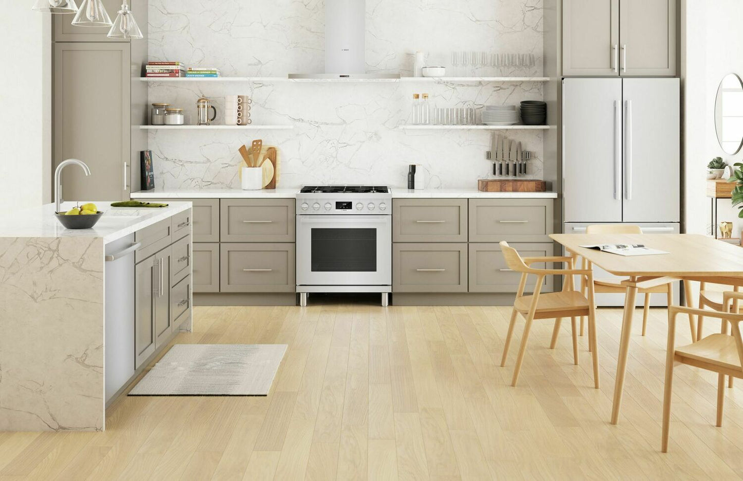 Bosch HGS8055UC 800 Series Gas Freestanding Range 30'' Stainless Steel Hgs8055Uc