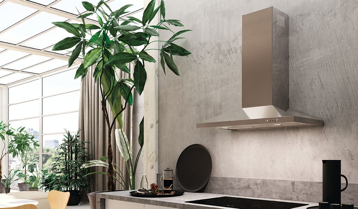 Faber DAMA36SSV 36" Pyramid Shape Wall Hood With Variable Air Management