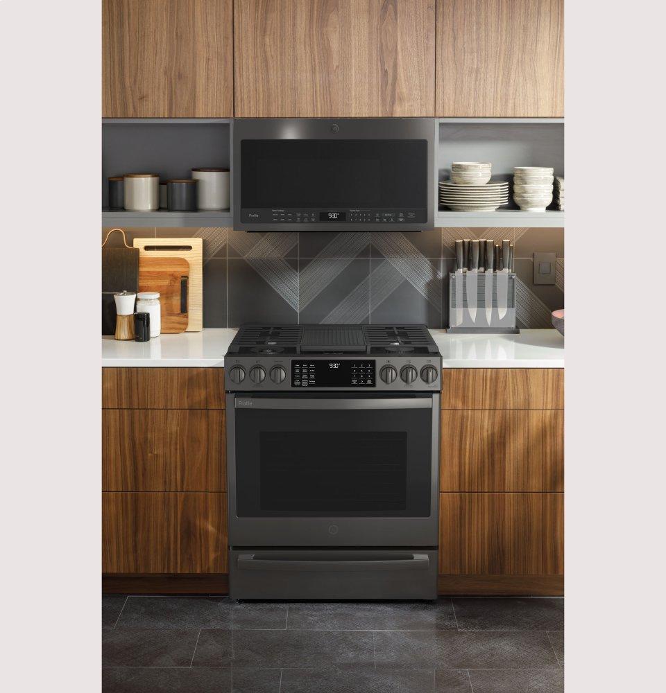 Ge Appliances PGS930BPTS Ge Profile™ 30" Smart Slide-In Front-Control Gas Range With No Preheat Air Fry