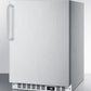 Summit SCFF52WXCSSTB Frost-Free Built-In Undercounter All-Freezer For Residential Or Commercial Use, With Stainless Steel Wrapped Exterior And Towel Bar Handle