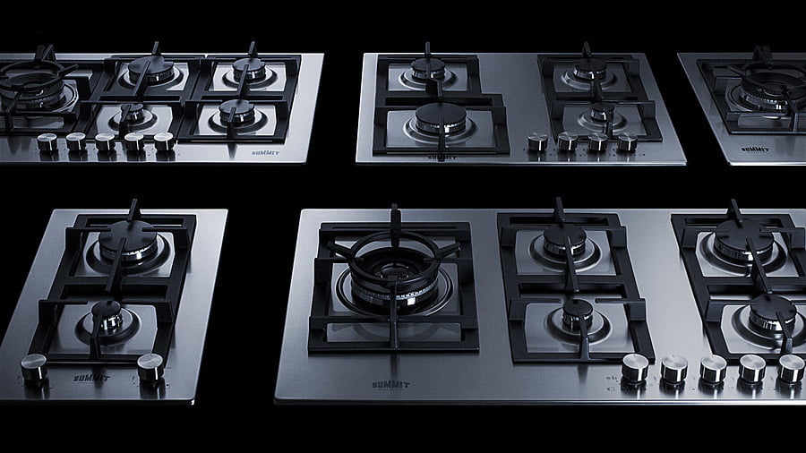 Summit GCJ2SS 12" Wide 2-Burner Gas Cooktop In Stainless Steel