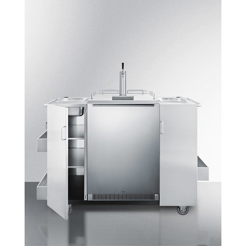 Summit CARTOSBC Outdor Cart With Beer Dispenser