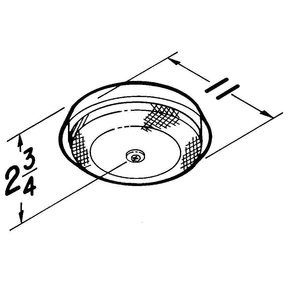 Broan 157 Broan® Fan-Forced Ceiling Heater, Low-Profile, 1250W, 120Vac
