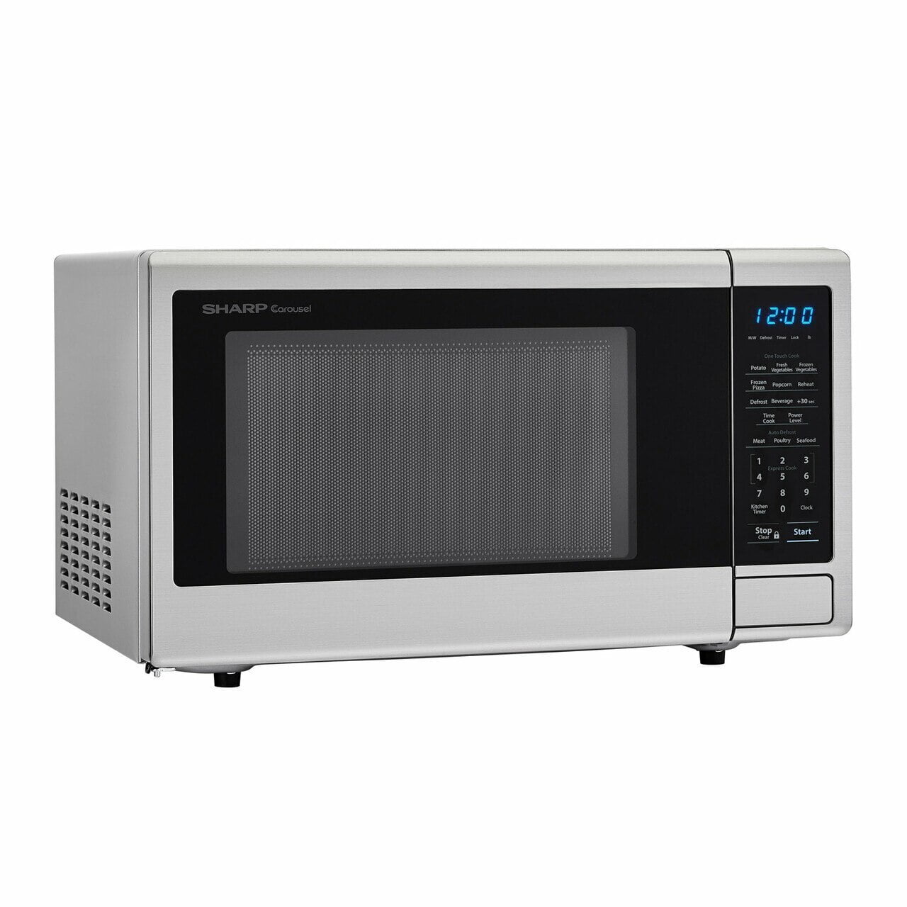 Sharp SMC1132CS 1.1 Cu. Ft. 1000W Sharp Stainless Steel Carousel Countertop Microwave Oven
