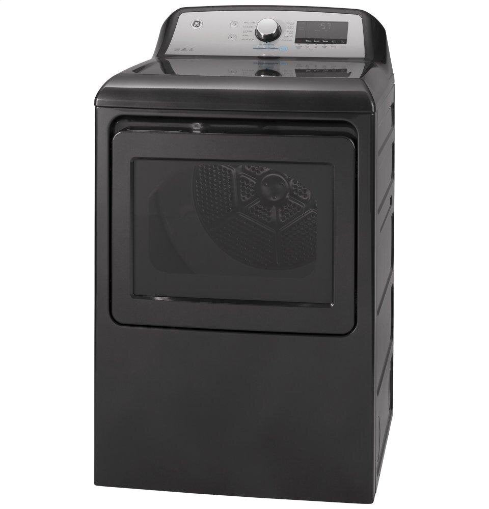 Ge Appliances GTD84ECPNDG Ge® 7.4 Cu. Ft. Capacity Smart Aluminized Alloy Drum Electric Dryer With Sanitize Cycle And Sensor Dry