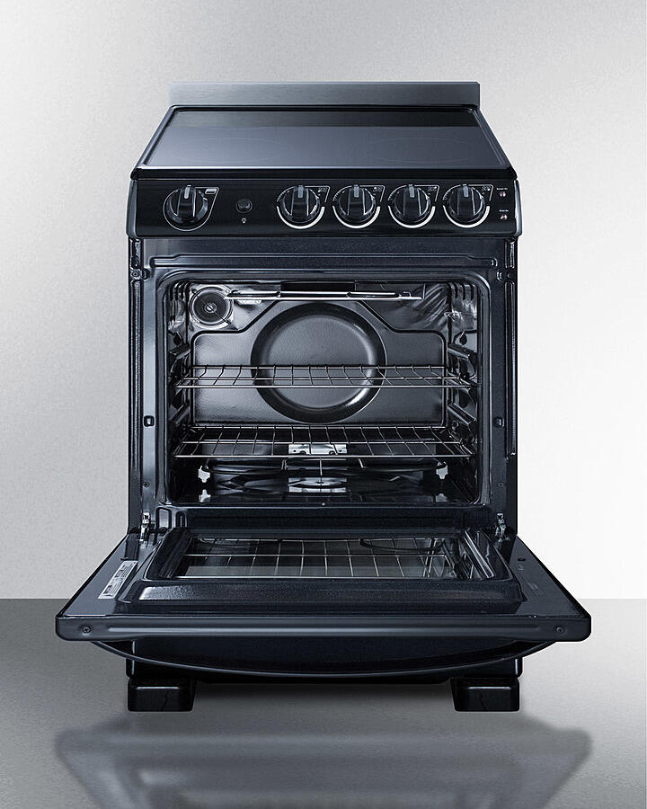 Summit REX2431BRT 24" Wide Electric Smooth-Top Range