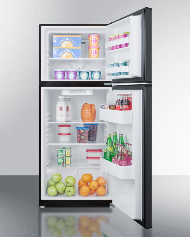 Summit FF1072B 24" Wide Top Mount Refrigerator-Freezer