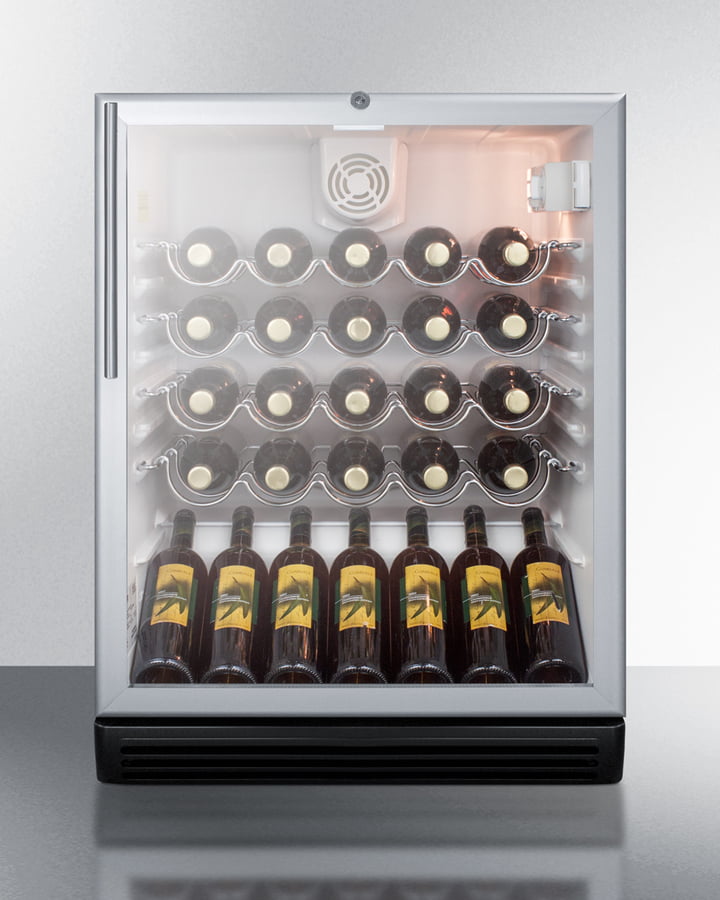 Summit SWC6GBLHVADA 24" Wide Wine Cellar, Ada Compliant