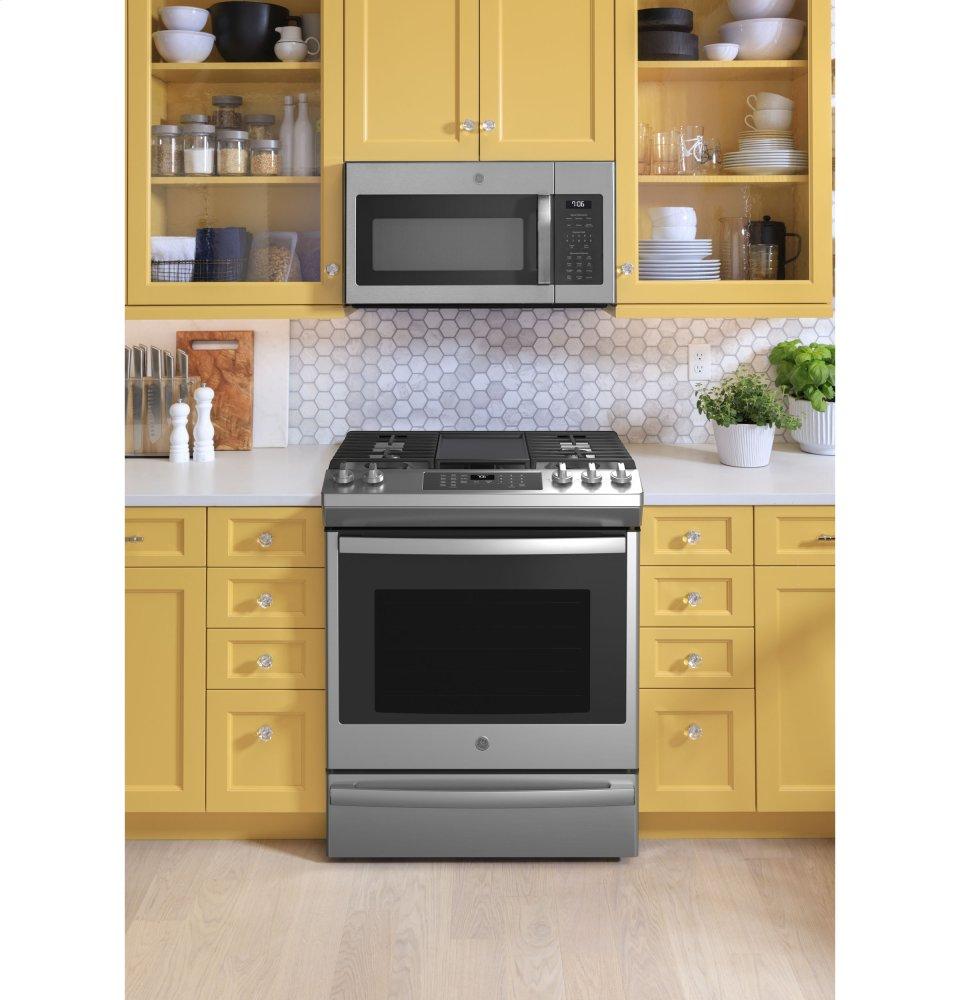 Ge Appliances JGS760SPSS Ge® 30" Slide-In Front-Control Convection Gas Range With No Preheat Air Fry