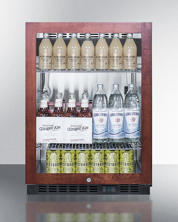 Summit SCR610BLPNR 24" Wide Built-In Beverage Center