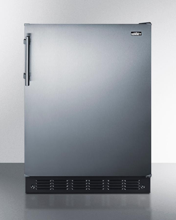 Summit FF6BK2SSADA 24" Wide All-Refrigerator, Ada Compliant