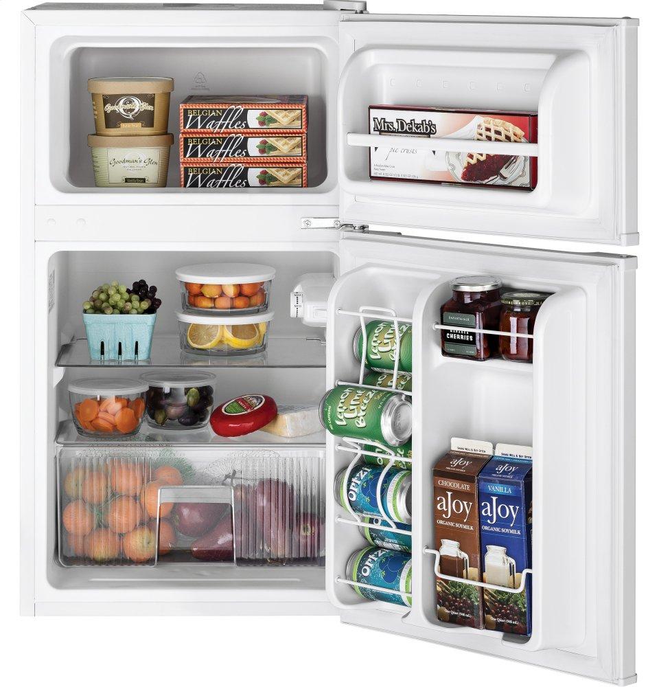 Ge Appliances GDE03GGKWW Ge® Double-Door Compact Refrigerator