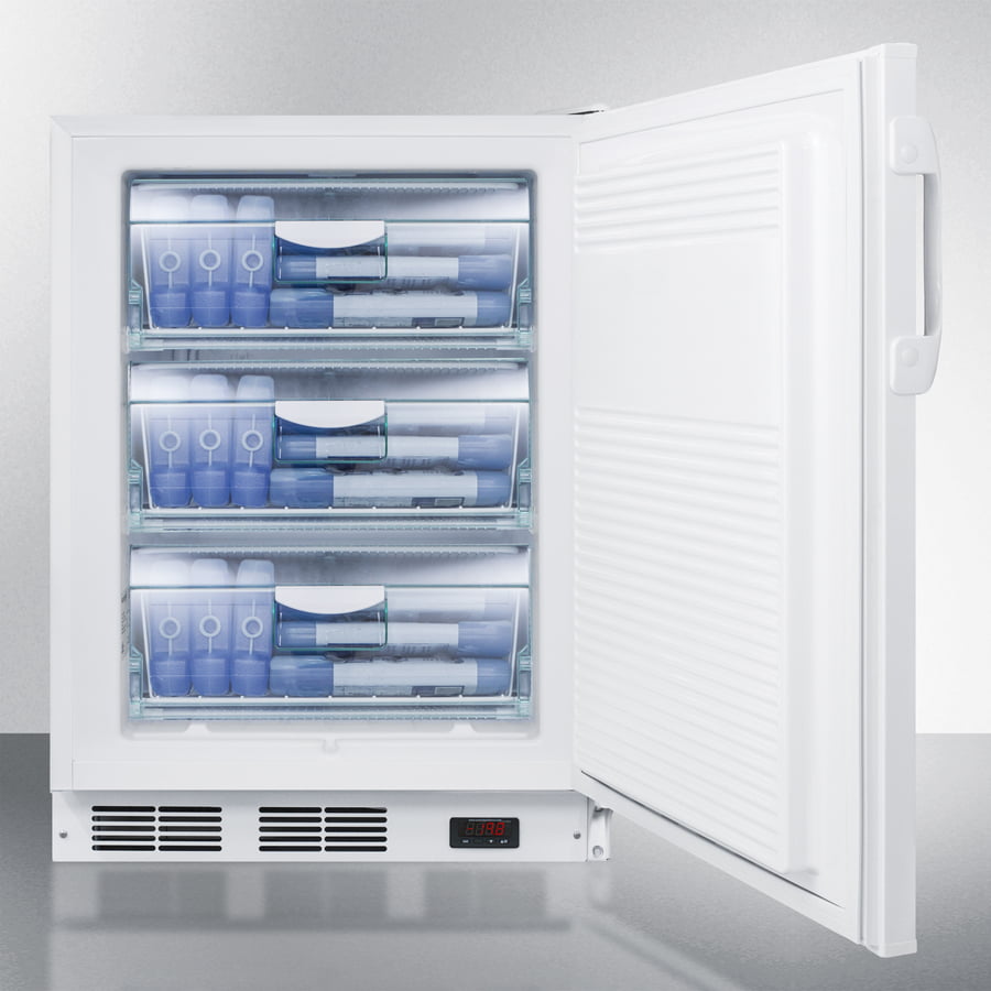 Summit VT65MLADA Ada Compliant Freestanding Medical All-Freezer Capable Of -25 C Operation, With Removable Basket Drawers And Front Lock