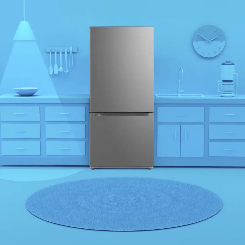 Element Appliance ERBM19CBS Element 18.7 Cu. Ft. Bottom Freezer Refrigerator - Stainless Steel