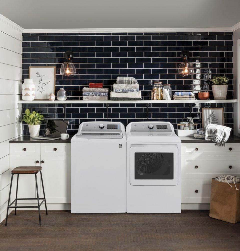 Ge Appliances GTW845CSNWS Ge® 5.0 Cu. Ft. Capacity Smart Washer With Sanitize W/Oxi And Smartdispense